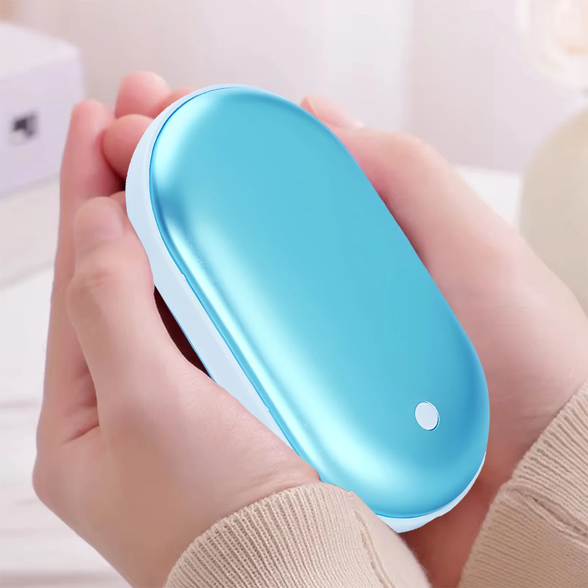 5200Mah Portable Hand Warmer Mini Power Bank USB Rechargeable Winter Heater UK