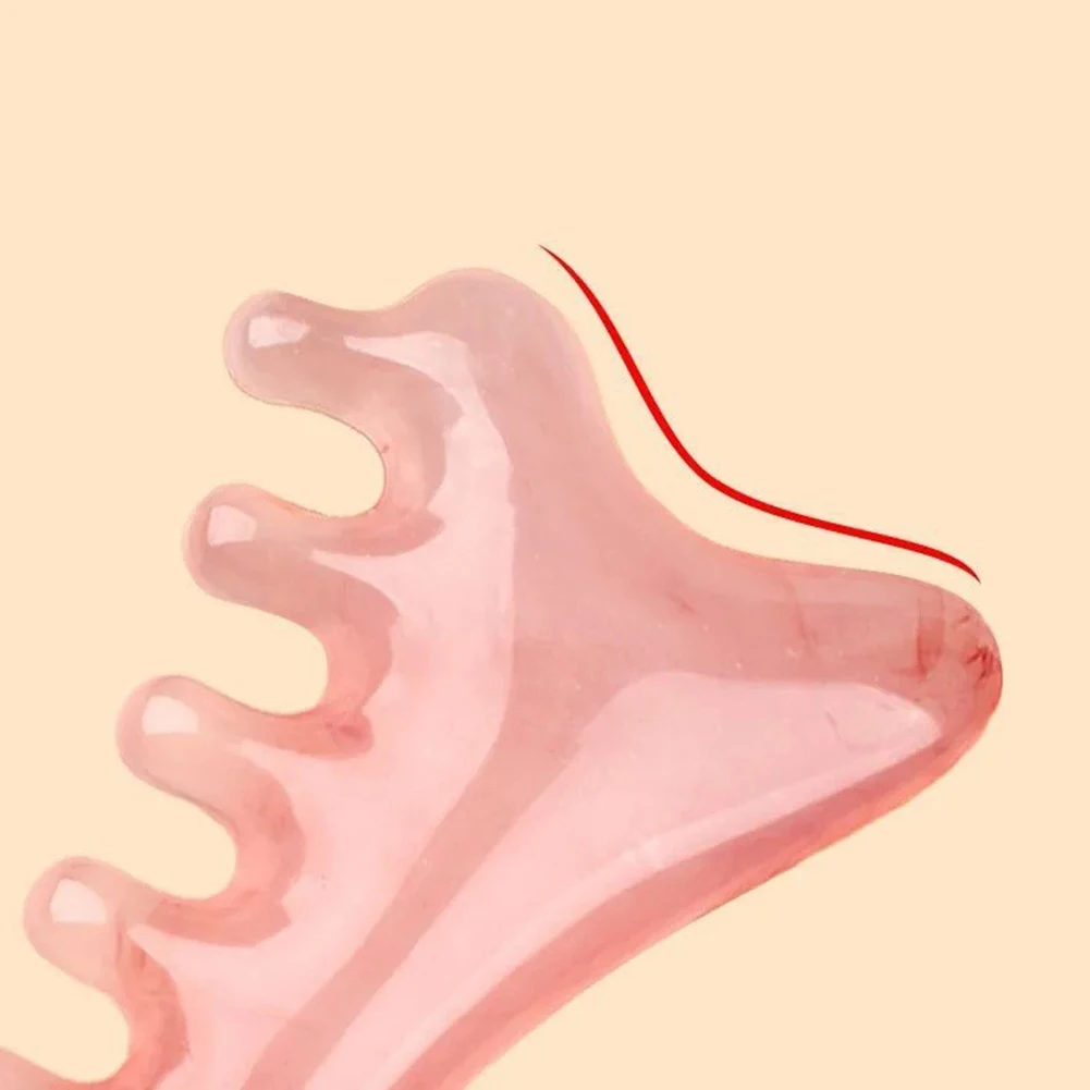لعلاج الوجه الرأس وفروة الرأس مكشطة أداة تدليك الوجه فوائد علاجية 10*6.5*1 سنتيمتر يعزز الدورة الدموية