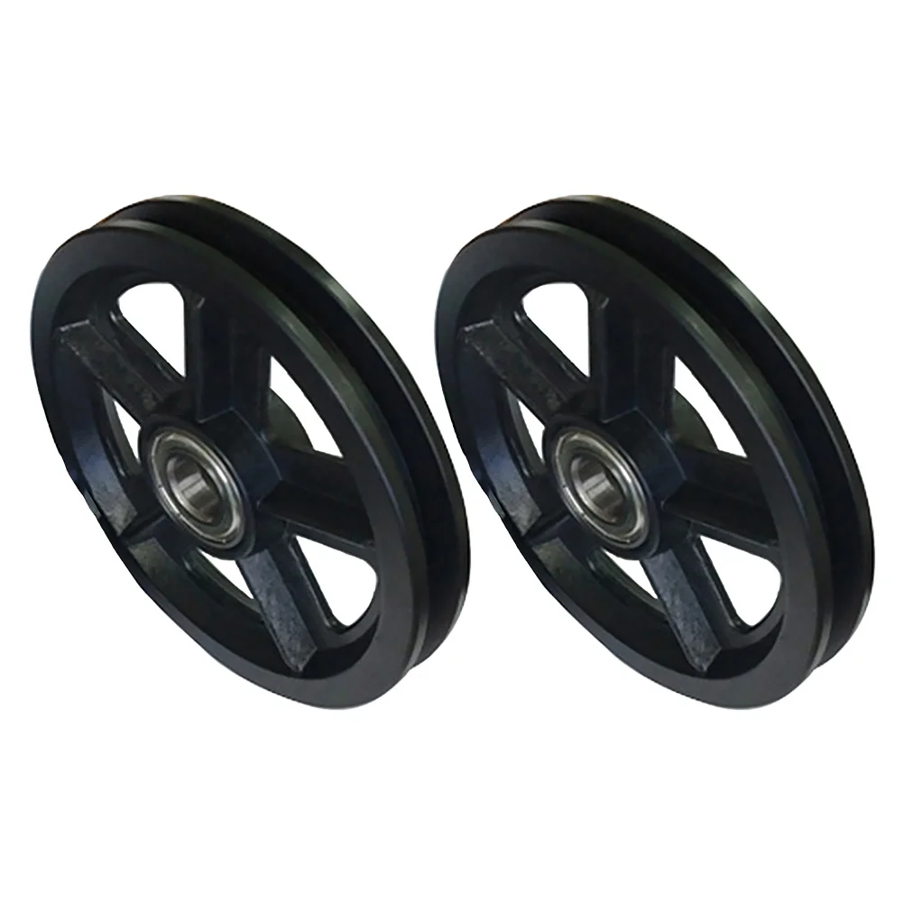 

2Pcs Barn Door Roller Pulleys Nylon Hanging Wheels Smooth Edges Wear-Resistant Door Rollers for Kitchen Bathroom