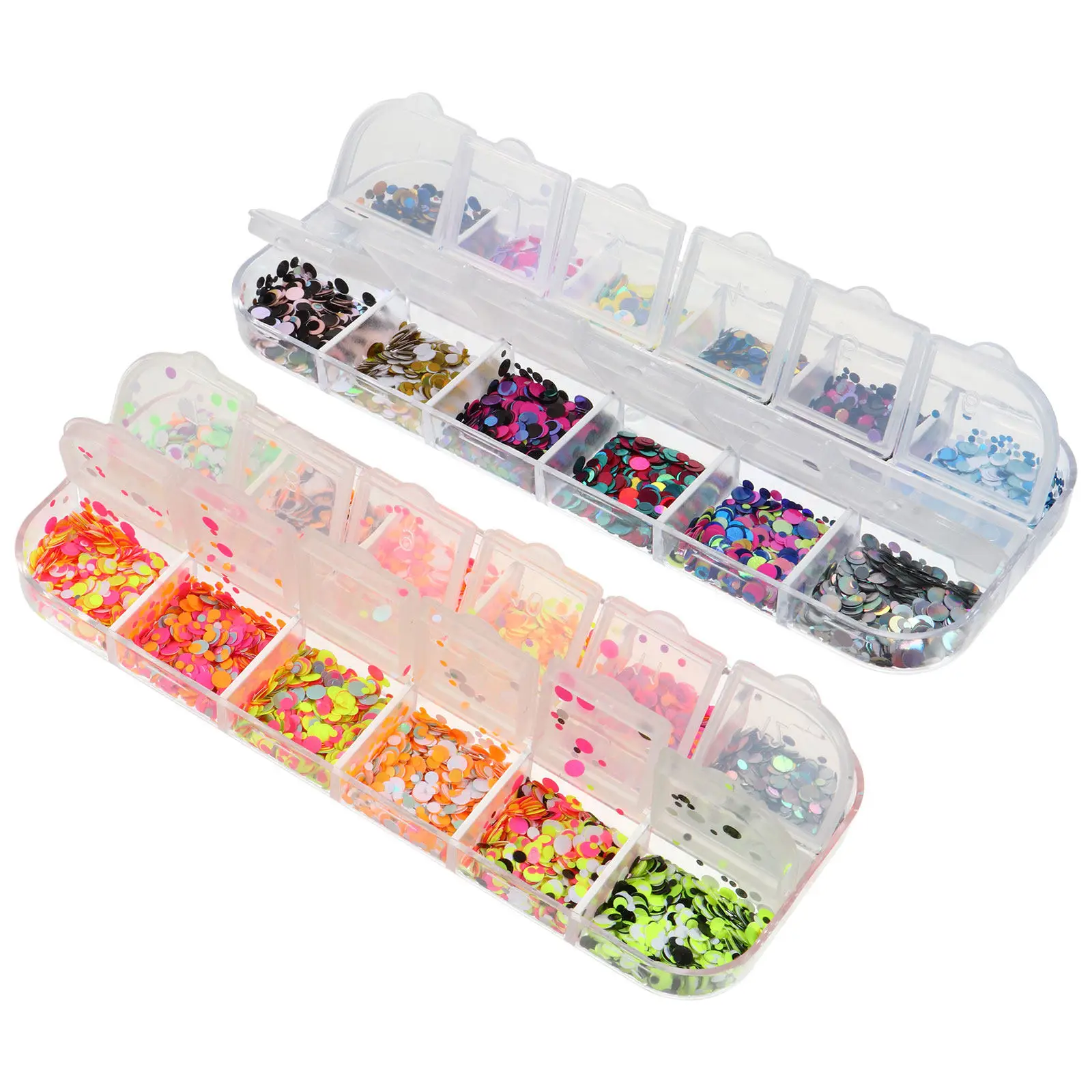 

2 Boxes Nail Art Sequins Creative Shaped Ultra Thin Metal Glitter for DIY Manicure Decoration Supplies Nail Art Glitter