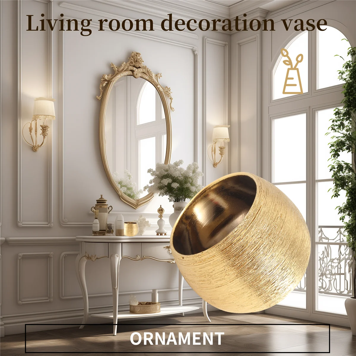 Ceramic Plant Pot Planter Unique Gold-Plated Creative Flower Pot Succulent Flowerpot Flower Vase Plant Pot - Image 5