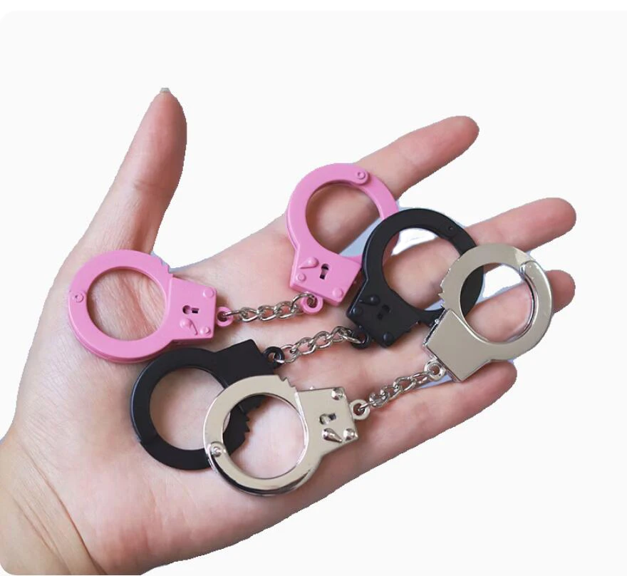 D09-P047 children handmade toy 1/3 uncle DD/DY doll BJD/SD doll's Accessories black pink silver Mini handcuffs 1pcs