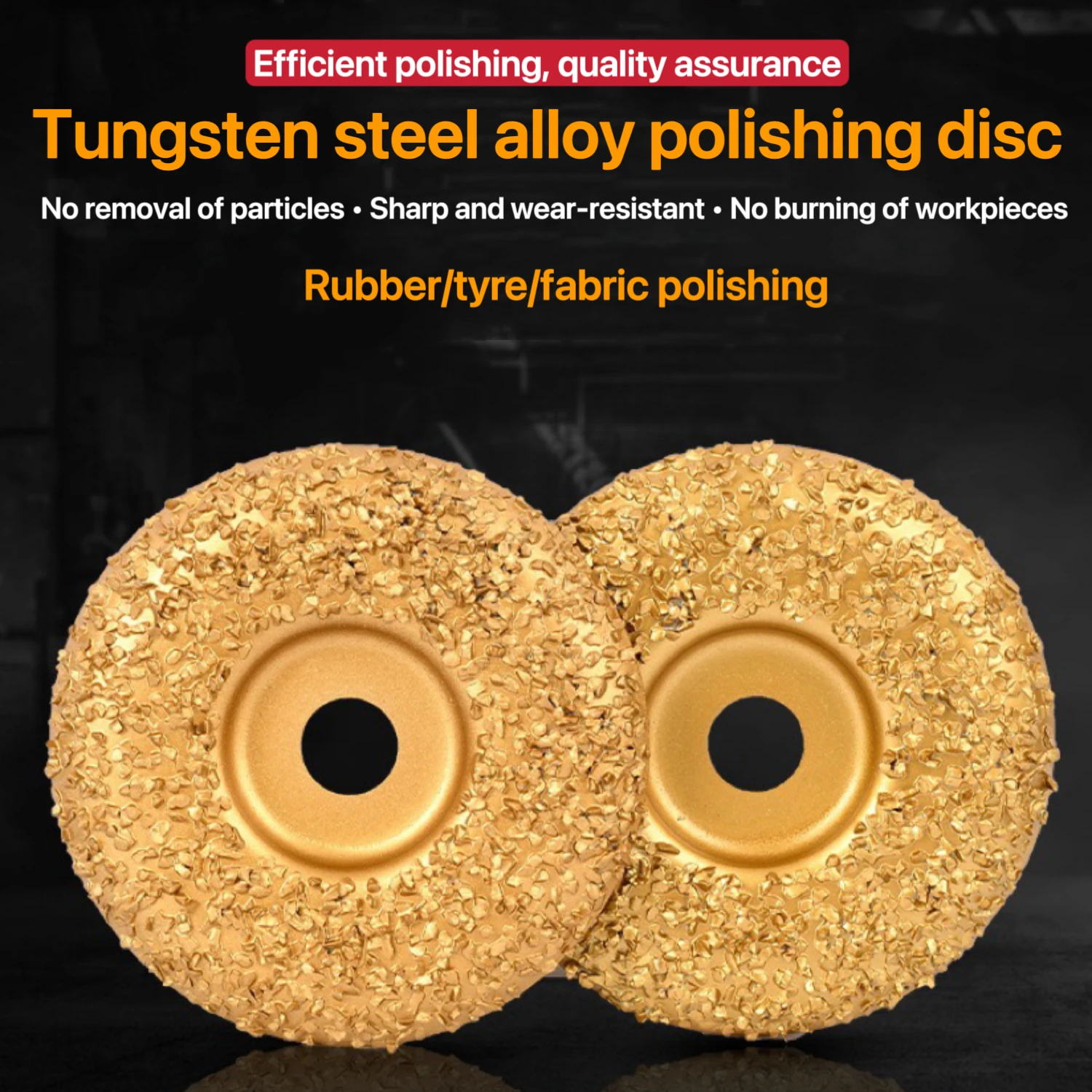 Brazed tungsten steel grinding disc rubber tire wood conveyor belt crushed diamond grinding disc fabric grinding wheel