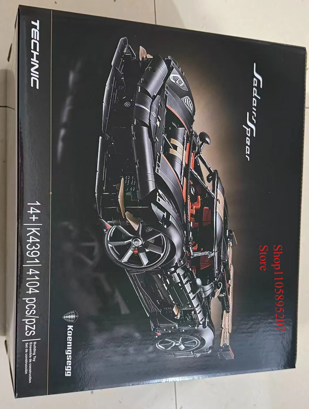 4104 Pieces High Performance V8 Track Hypercar, Technic Building Block Kit, DIY Assembly Model Toy, Birthday Gift for Adults