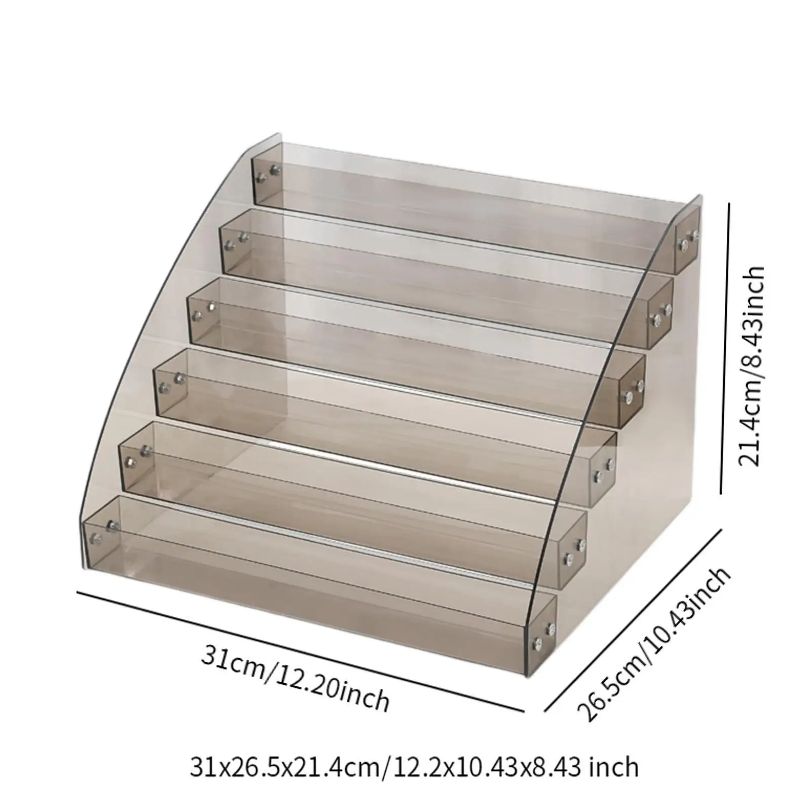 صندوق تخزين مستحضرات التجميل من الأكريليك، حامل المكياج، حامل أحمر الشفاه