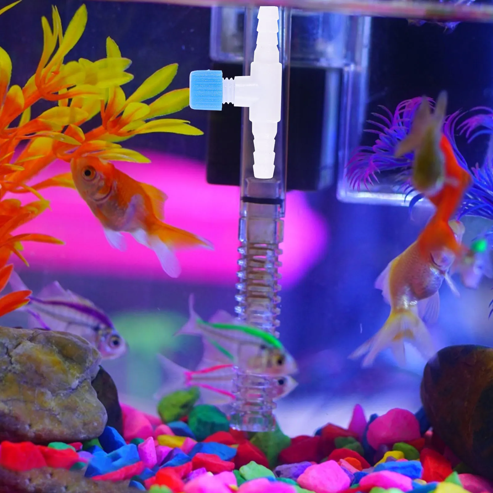 

30pcs T Shaped Aquarium Valves Wear Resistant Control Valves For Small Fish Tanks Airflow Adjuster Replacement Regulator Tube