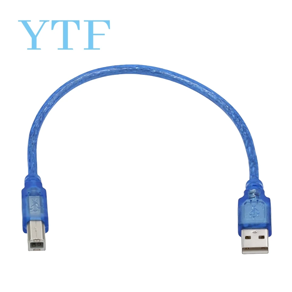 Cable USB de 30CM para Uno R3/Nano/MEGA/Leonardo/Pro Micro/azul de alta calidad un tipo USB/Mini/Micro/tipo-c Cable USB para Arduino