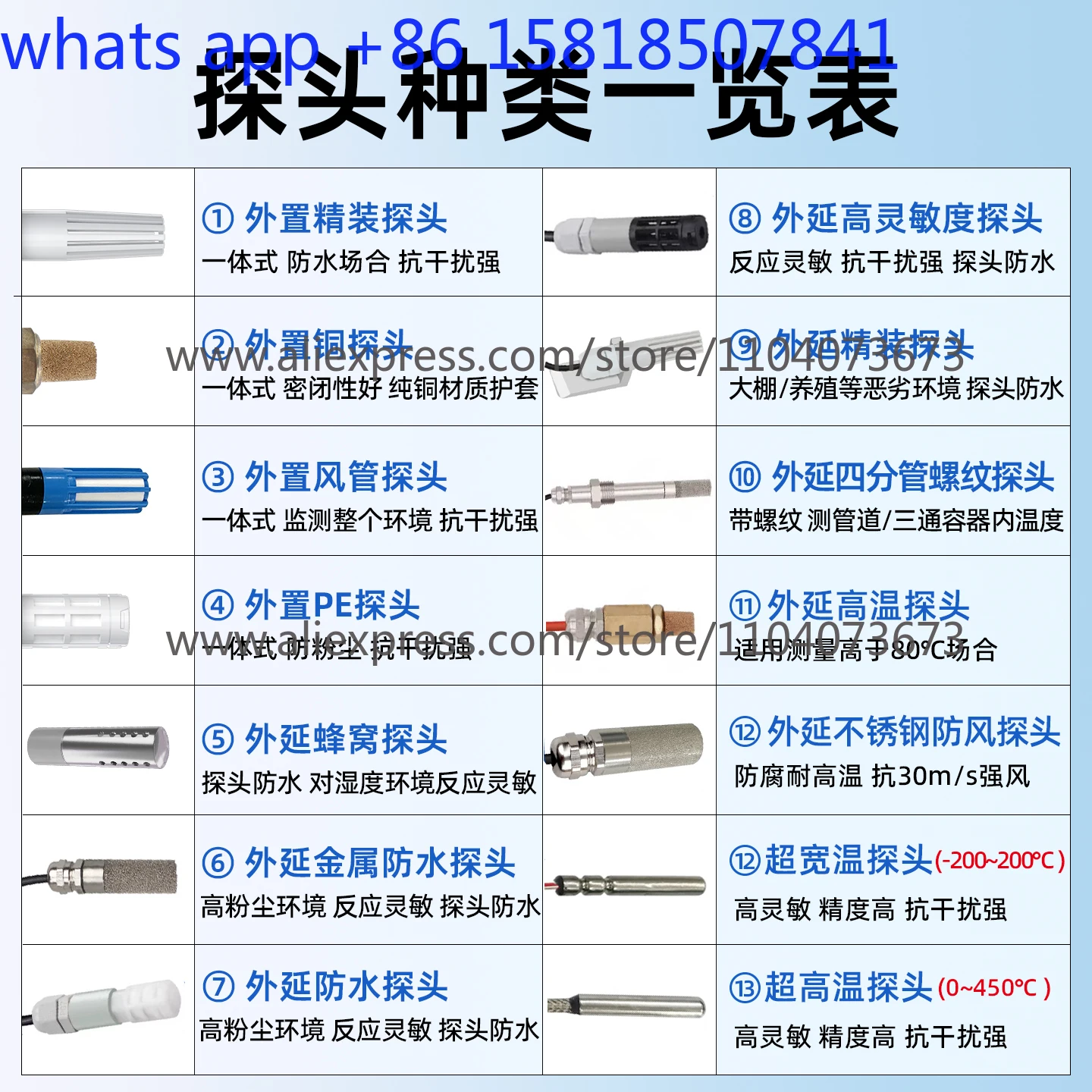 مجمع جهاز إرسال درجة الحرارة والرطوبة 4 مستشعر صناعي للمطر والثلج عالي الدقة مصدر طاقة POE #3
