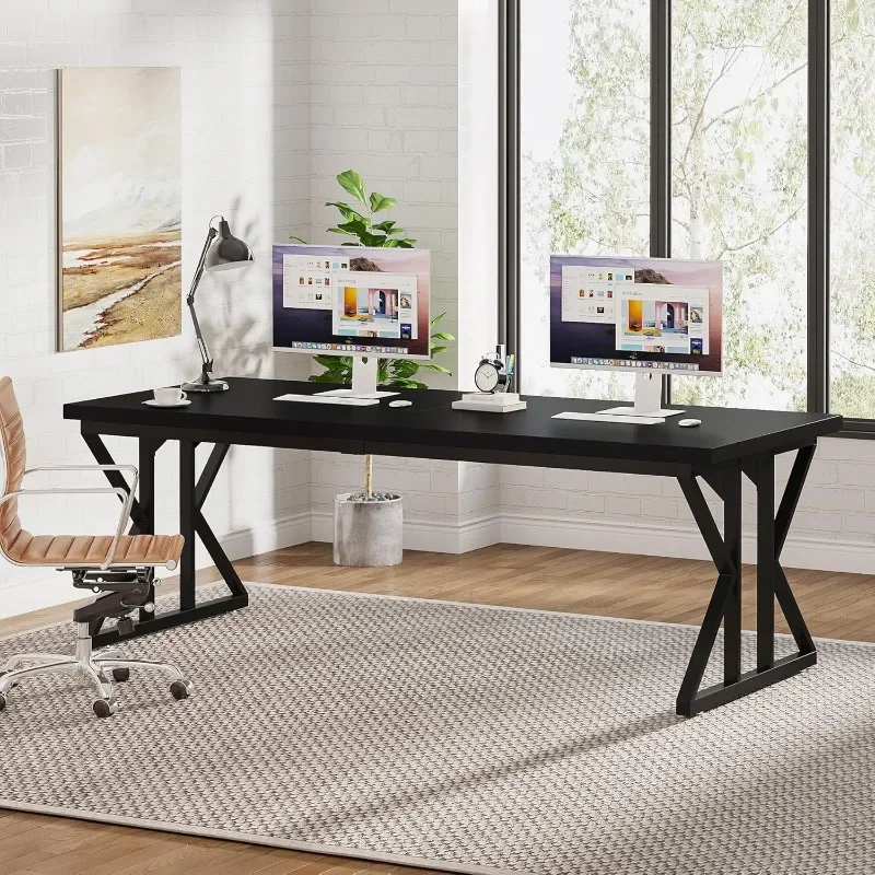 Tribesigns Executive Desk, Large Computer Office Desk Workstation, Modern Simple Style Laptop Desk Study Writing Table