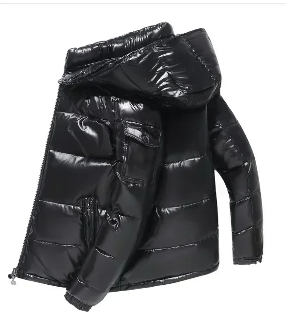 New winter down jacket for men short high-quality trend wash-in handsome fashion brand winter light and thick coat 4XL