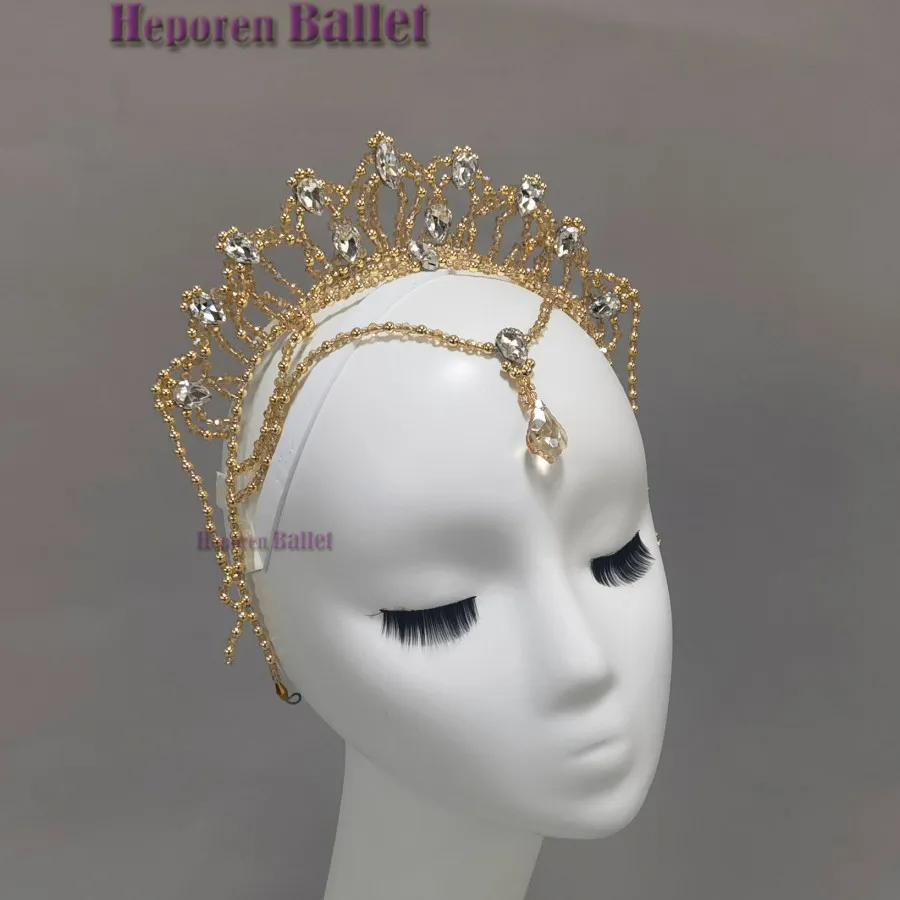 

Advanced Handmade Adult Children's Ballet Dance Crown Accessories Headdress Sleeping Beauty Paquita Don Quixote Dancer