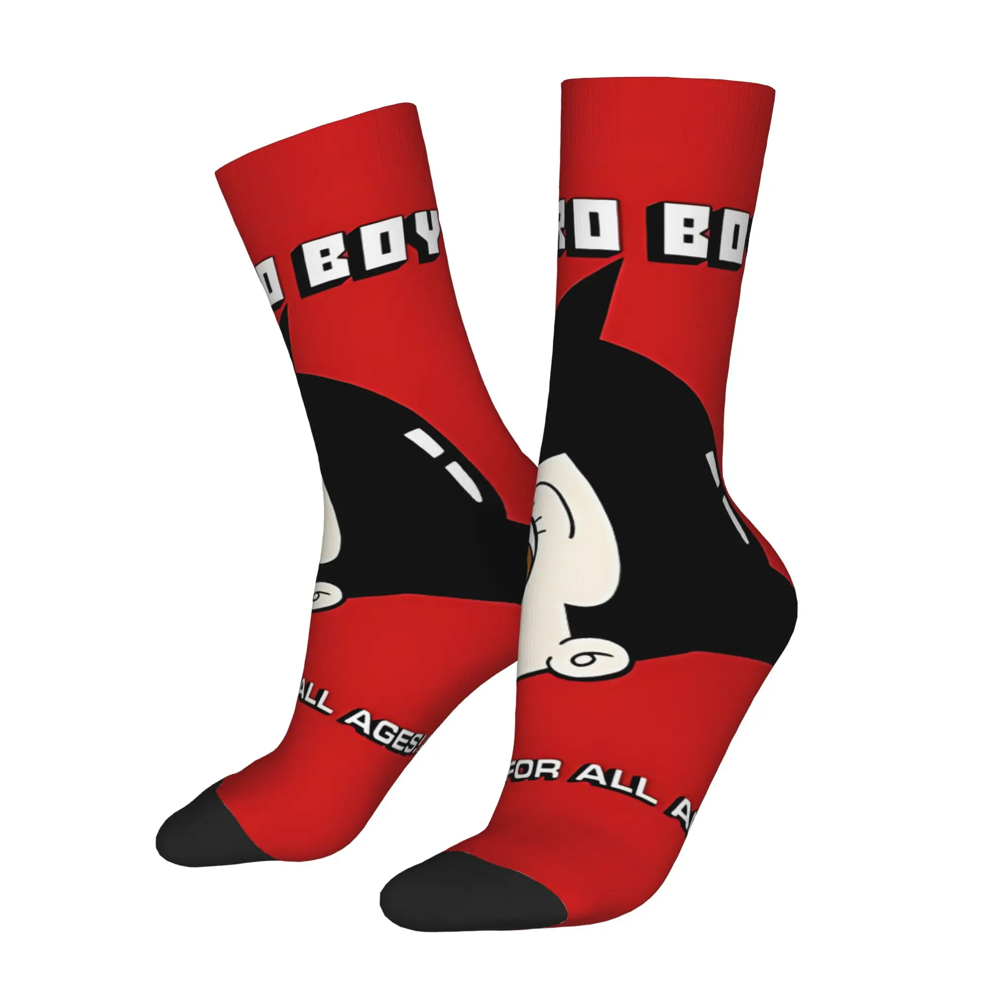 1 Pair Hip Hop Vintage Jet Powered Flight Crazy Men's Sock A-Astro Boy Harajuku Seamless Printed Funny Sock