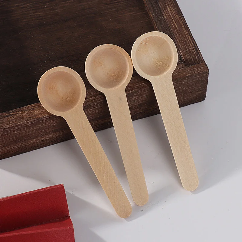 10pcs Kitchen Seasoning Spoons Honey Coffee Kitchen Cooking Small Wooden Salt Spoons for Spice Jars Tools Measuring Spoons Set