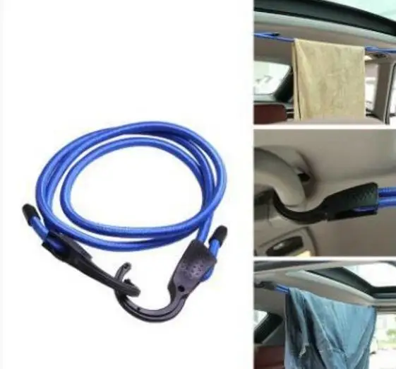 

﻿1/3/5PCS Elastic Strap Adjustable Tension Belt Car Clothesline Hook For Motorcycle Travel Cargo Luggage Lashing Buckle Rope