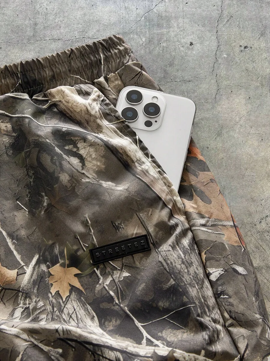 

Mens Loose Woven Digital Printed Camouflage Shorts For Summer Streetwear