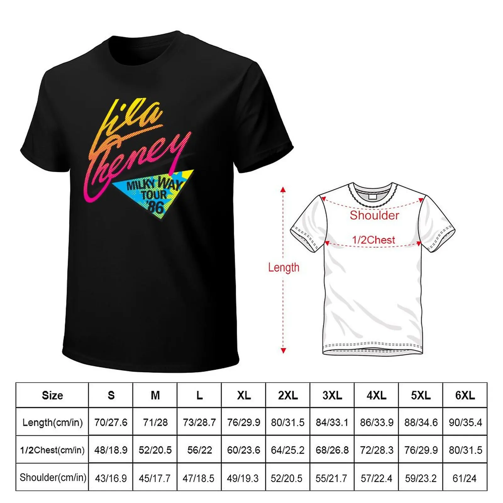 Lila Cheney Milky Way Tour 86 T-Shirt summer top korean fashion quick-drying oversized t shirt men graphic tees