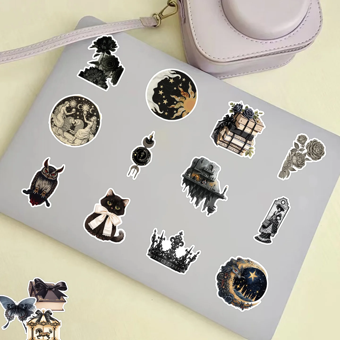 10/30/50 قطعة الهيكل العظمي السحري الرعب الكلاسيكية الكرتون ملصق DIY بها بنفسك الديكور مقاوم للماء سكيت دفتر الكتابة على الجدران لعبة