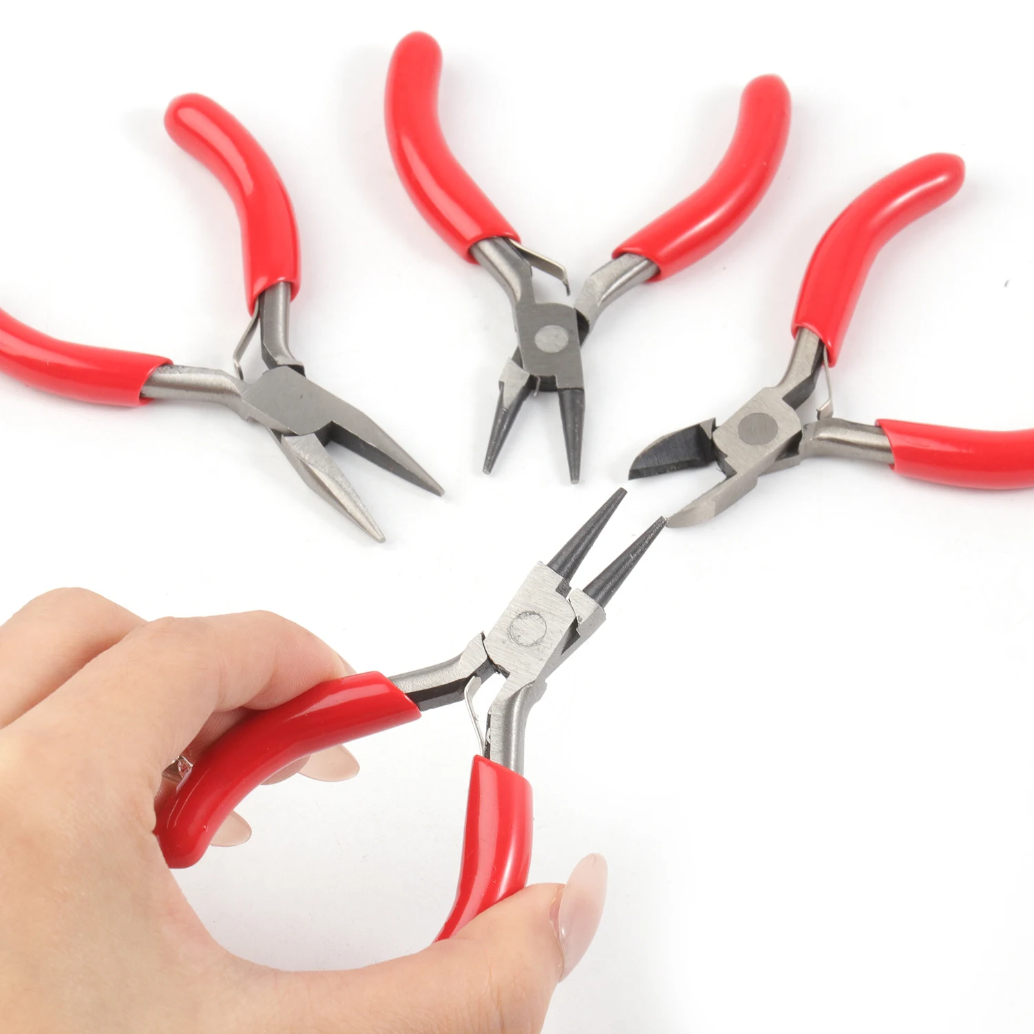 32 Types Mini Pliers Diagonal Pliers Long Needle Nose Cutter Handcraft Beading Insulated Plier For DIY Small Jewelry Pliers Tool