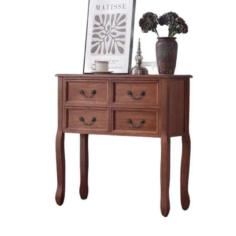 

American all solid wood six-chest cabinet, European four-chest cabinet, locker, drawer cabinet, porch table, dining edge