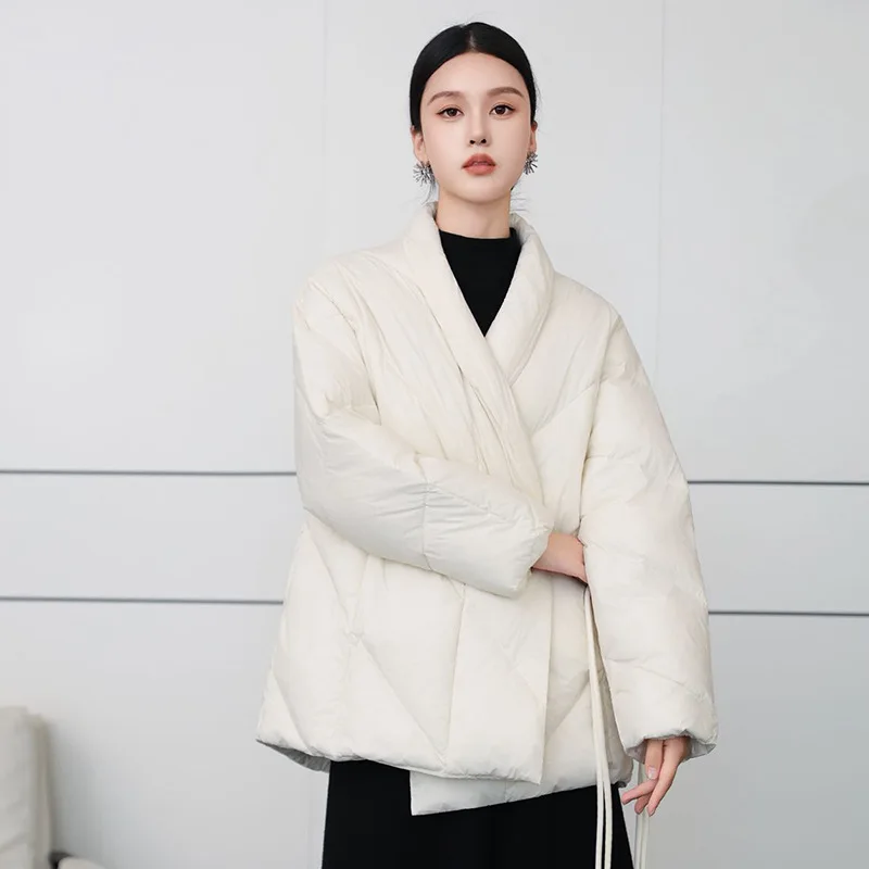 

Women's Fashion High-Quality Snow Parka Waistcoat Down Jacket 90% White Duck Down Jacket for Winter Warmth Coat