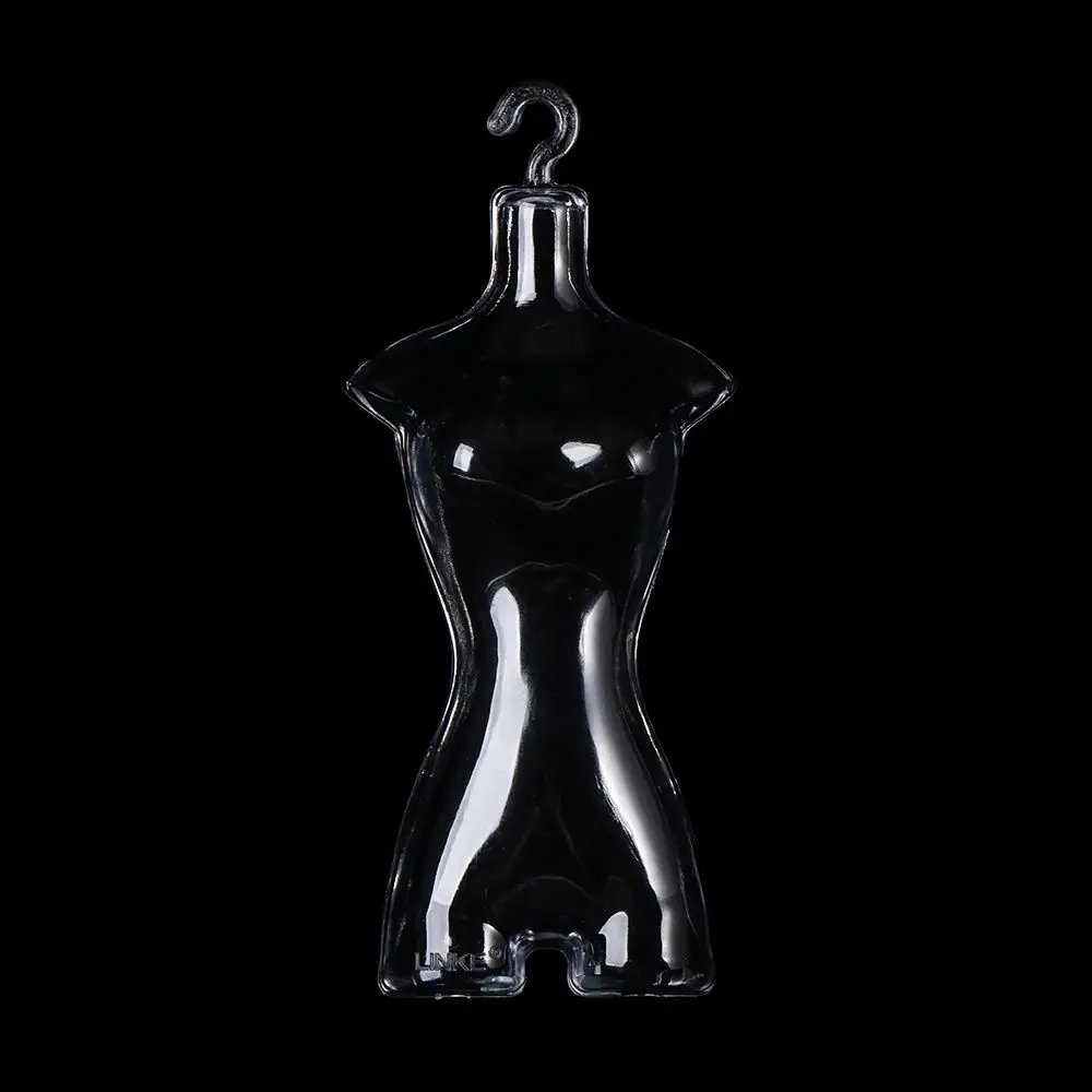Plastic Transparent Gown Diy Cloth Display Mannequin Model Hanger Dress Clothes Holders Stand Rack Holder