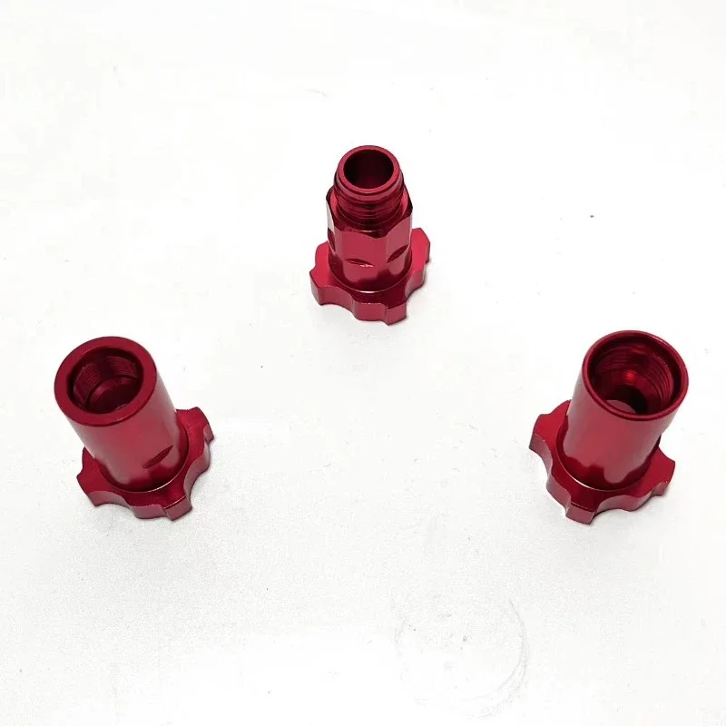 Topspray Outlet Red Spray Gun Cup Adapter Spray Gun Connector Aluminum  Adapter  for Spray Gun Disposable Measuring Cup