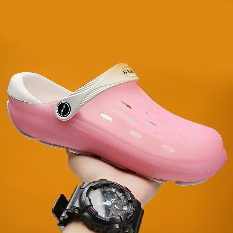 Verfrissende Unisex Strand Sandalen Vrouwen Mannen Outdoor Platform Slippers Dragen-Weerstand Tegen Slippers Zomer Snel Droog Effen Kleur Schoenen