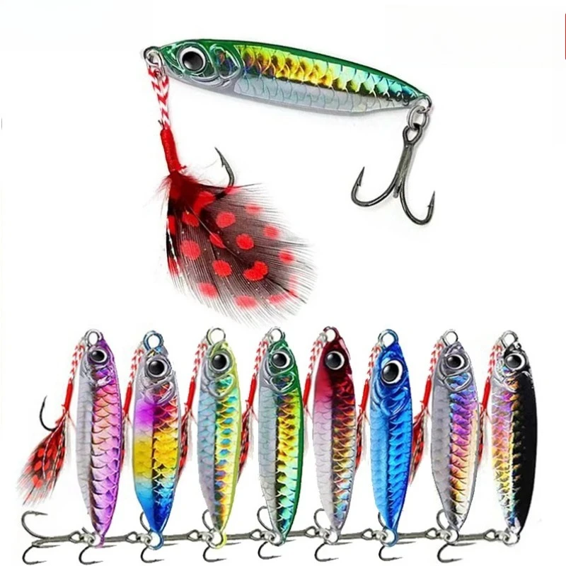 16pcs/set Metal Jig Spoon 10g/30g Cast Jigging Spoon Saltwater Jig Shore Jigging Lures Seabass Metal  Cast Jig Spoon Lure view 6