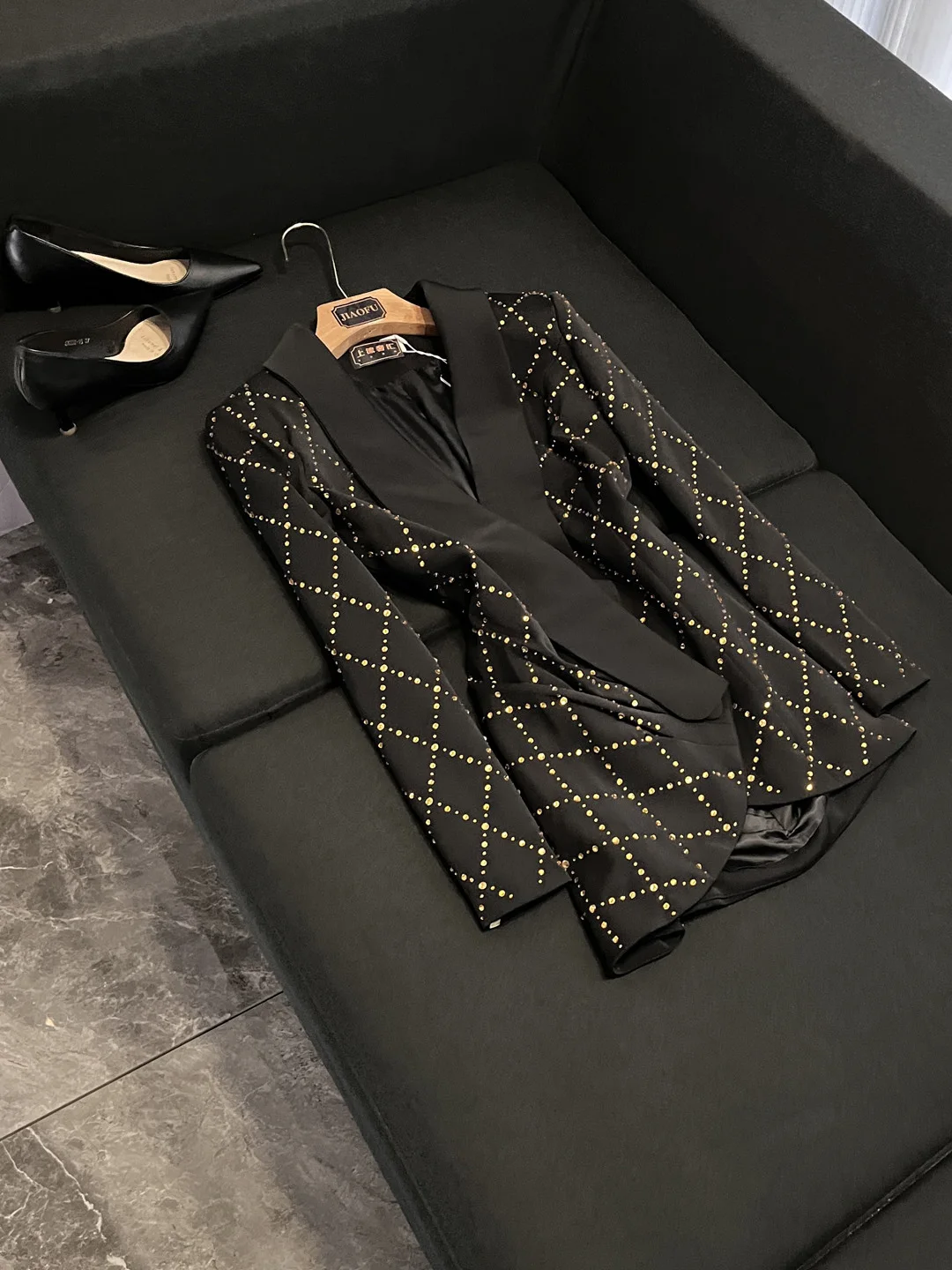 

Элегантное клетчатое платье-миди с глубоким V-образным вырезом, вечернее платье в модном женственном стиле, с длинными рукавами, короткое, китайский бренд 2026 N...