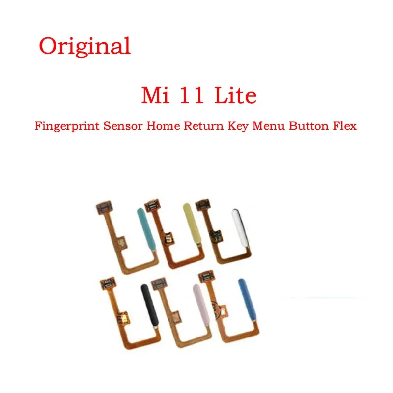 

10PCs for Xiaomi Mi 11 MI11 Lite fingerprint sensor home return key menu button flex ribbon cable