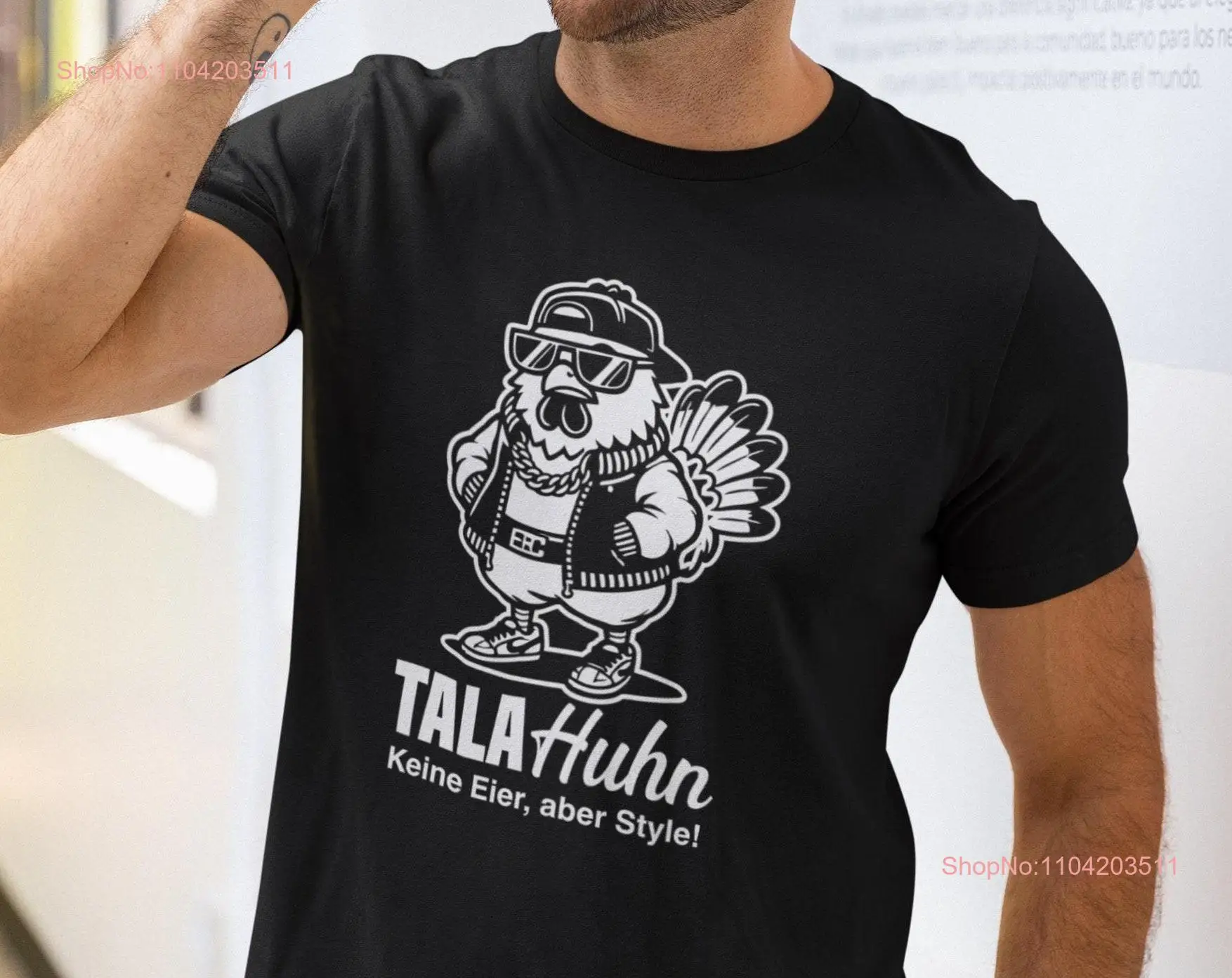TalaHuhn 남성용 긴팔 또는 반팔 티셔츠, 계란 없음, 스타일, 트렌드 밈 