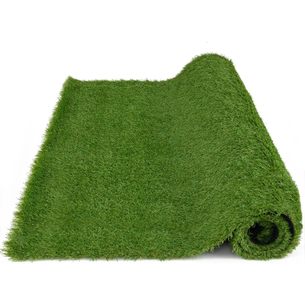 Artificial Grass Turf, 6 x 10 FT Faux Garden Lawn Landscape w/Drainage Holes, Nonslip Bottom, 1.4