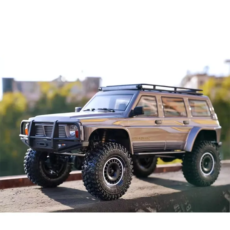 Novo carro rc yk4107 pro 1/10 4wd carro de escalada sem escova lcg chassi de controle remoto carro de brinquedo fora de estrada com tanque girando modelo presente