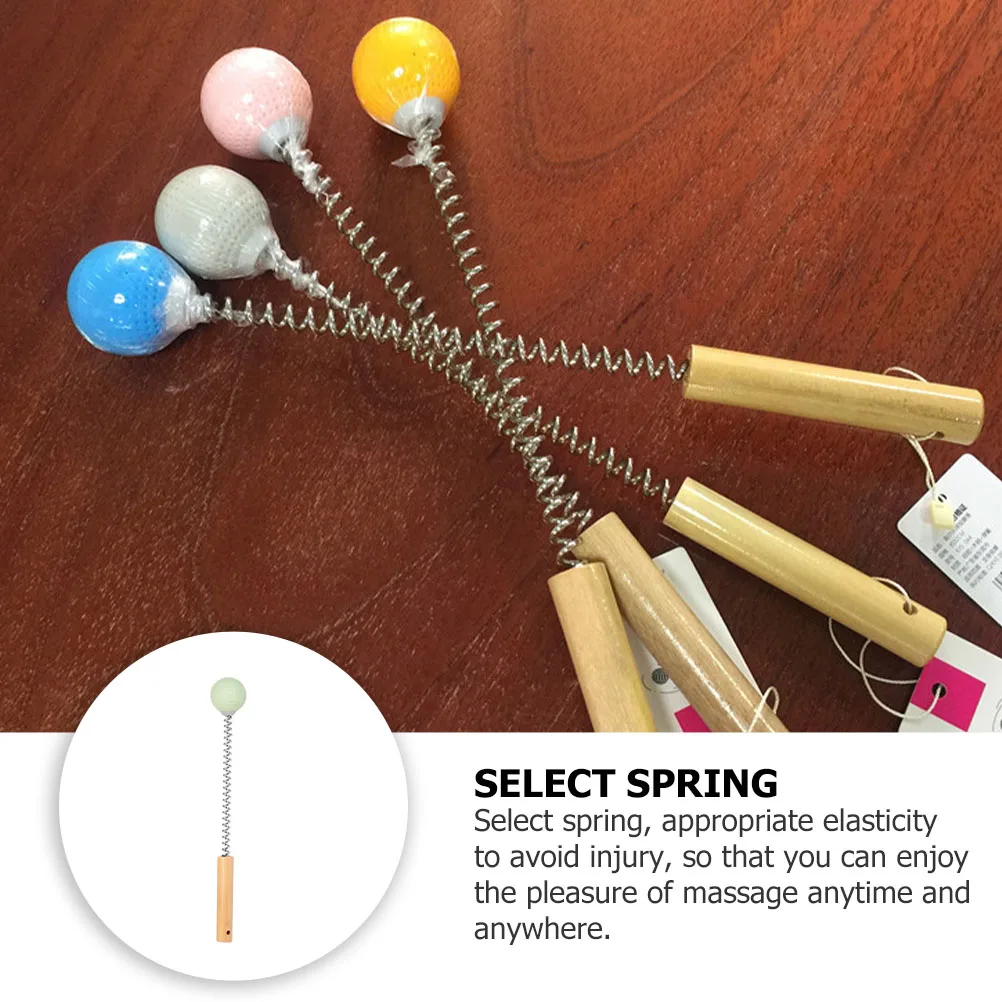 

1pc Long Handle Massage Hammer Multifunctional Body Relaxation Massager Manual Hammer For Back Fitness Tool Soft Elasticity