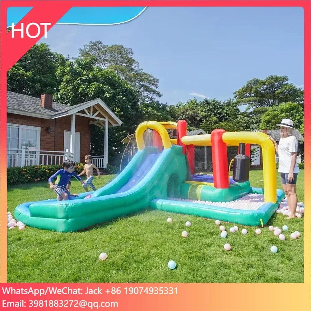 

Hot Sale Commercial Cheap Inflatable Bouncer Jumping Bouncy Castle with Slide Accessories Customized Sea PVC