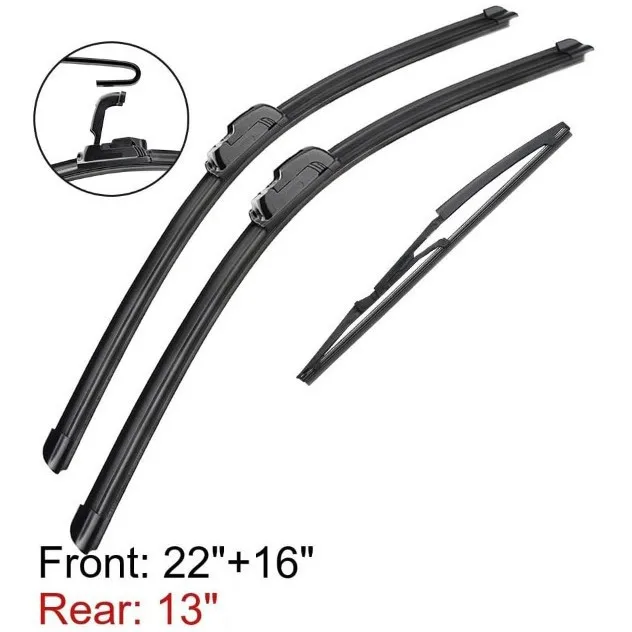 

Suitable for Fiat Panda 169 2003-012 Front and rear window wiper wiper 22 inches + 16 inches + 13 inches