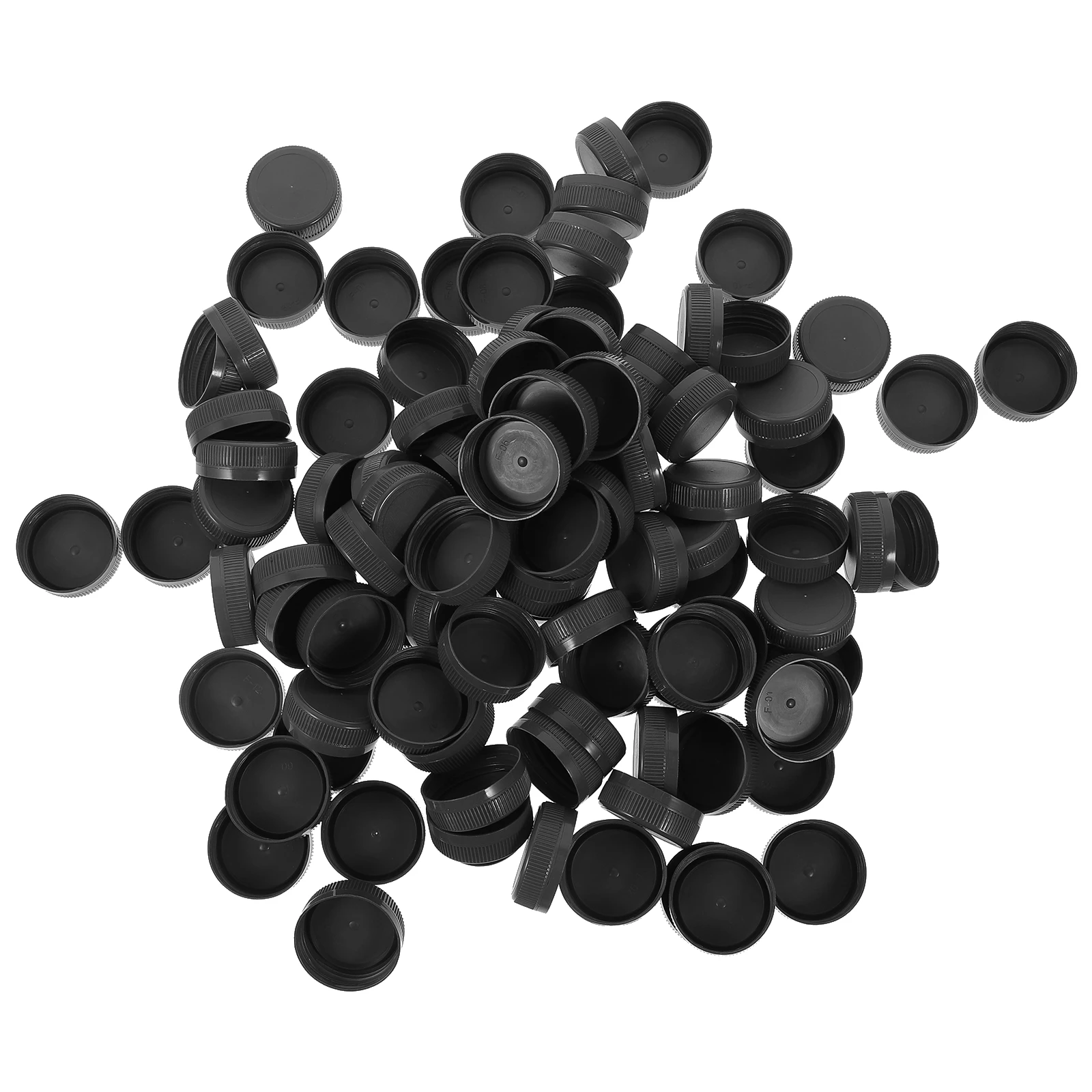 

100Pcs Plastic Bottle Caps Colored Craft Lids DIY Kids Creativity Development Educational Durable Plastic Bottle Sealing Lids