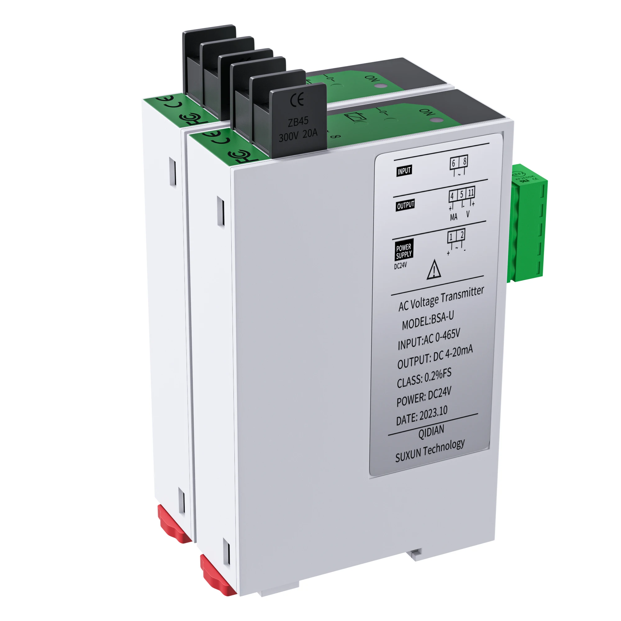 AC 0-500 В 0-1000 В до 4-20 мА 0-10 В RS485 DC24V Сильный антиинтерференционный передатчик напряжения 220 В/380 В/465 В Датчик напряжения переменного тока