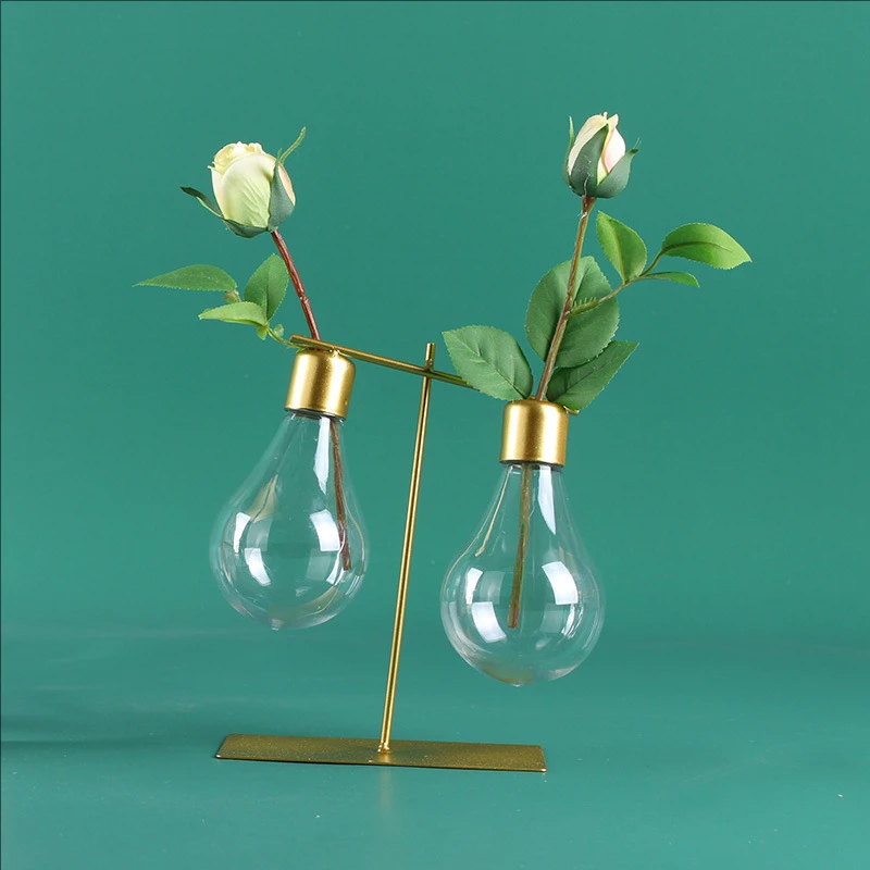 Hydroponic Vase Garden Decoration Vase Dining Table Balcony Decoration Flower Pot Stand Nordic Living Room Home Decoration