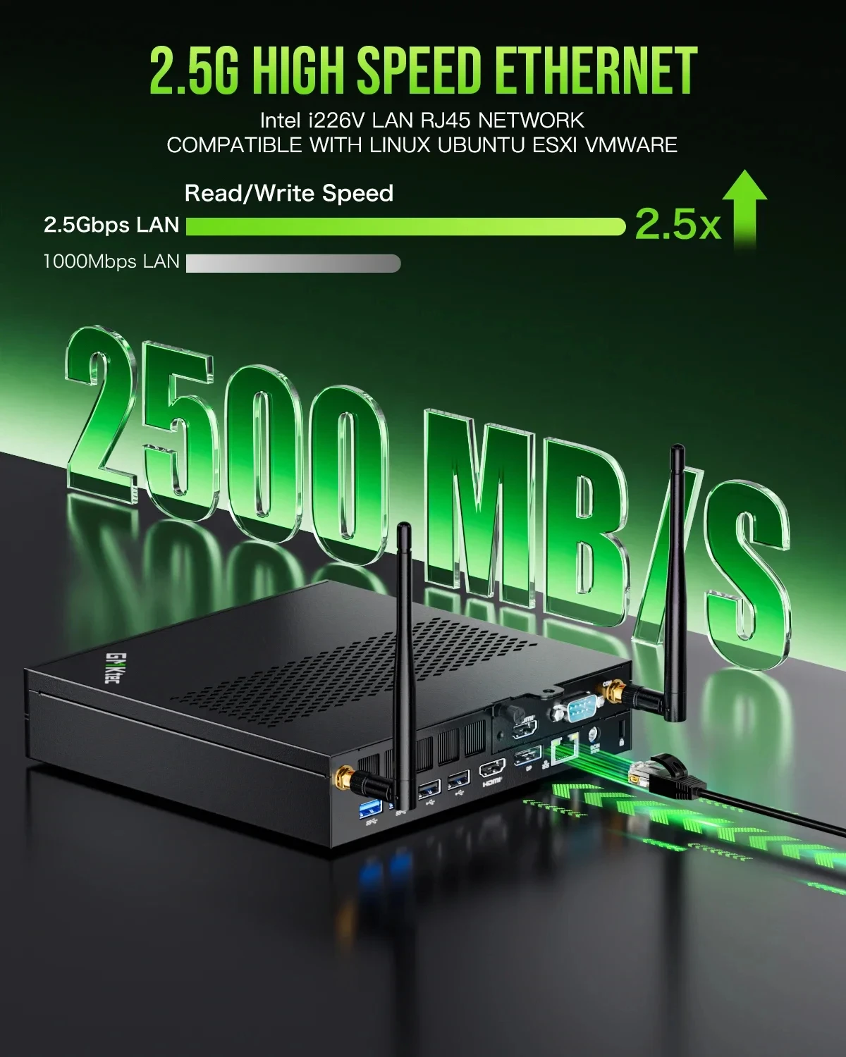 GMKtec K10 NucBox Mini PC Intel i9-13900HK DDR5 WiFi6 BT5.2 Windows 11 Pro PCIe NVMe M.2 2280 HDMI2.0 Desktop Gaming Computer
