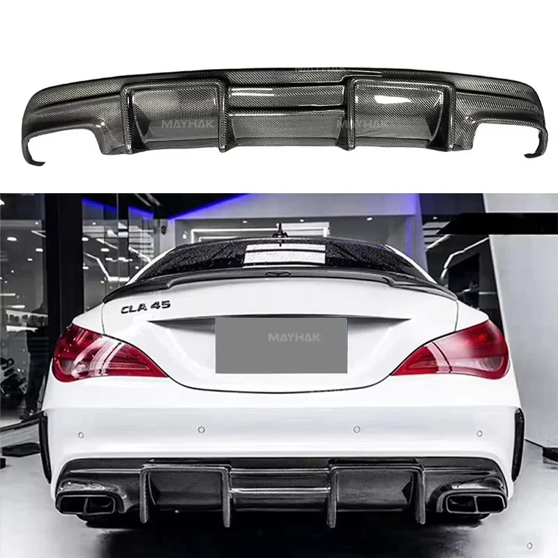 

Высококачественный карбоновый задний диффузор в стиле FD, спойлер для автомобиля, комплект для переоборудования CLA CLA45 C117