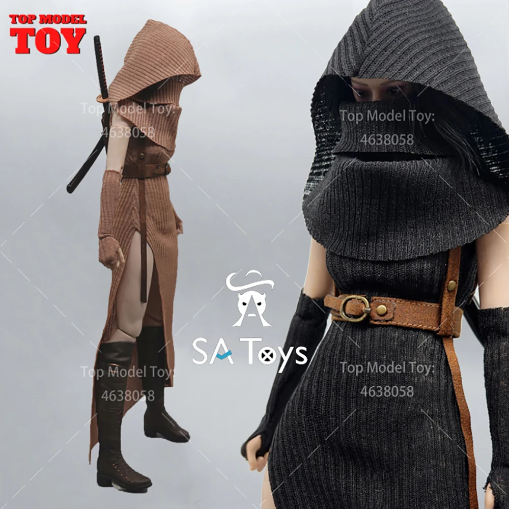 SATOYS SA008 1/6 Classic Assassin Dress From Post-apocalyptic Dune Clothes Model Fit 12'' Female SoldierAction Figure Body Dolls