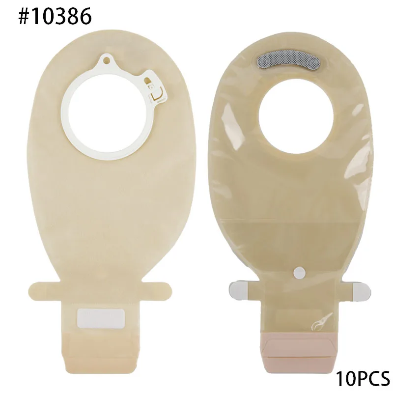 Colostomy Drainable Pouches,Waterproof Ostomy Bags 2 Piece System,for Ileostomy Stoma Care Pack of 10