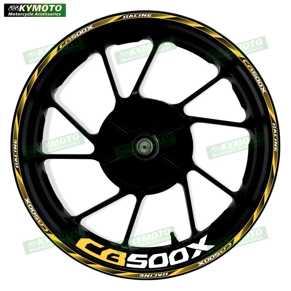 Reflective motorcycle wheel decals for HONDA CB500X CB 500X 17-inch front and rear wheel fairings and rims waterproof decal