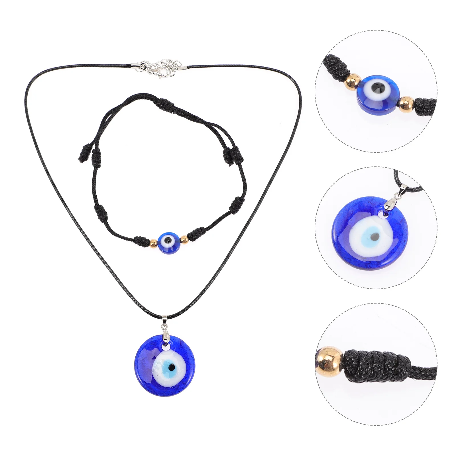 

12Pcs Evil Eye Bracelets Alloy Glass Wristlet Chains Comfortable Durable Fashion Bracelet for Women Girls Daily Wear