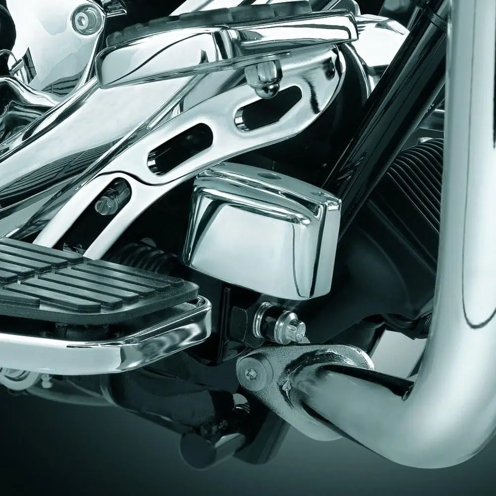 

Kuryakyn 9128 Motorcycle Accent Accessory: Rear Master Cylinder Cover for 1999-2017 Harley-Davidson Motorcycles, Chrome