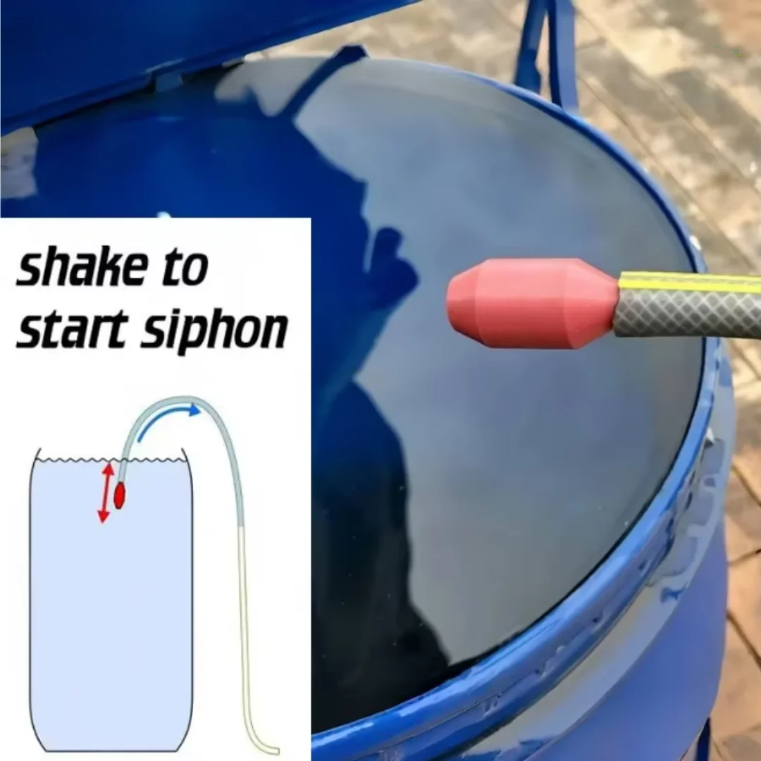Shake To Start Siphon Pump Head No Mouth Suction Automatic Water Transfer Connector Manual Liquid Transfer Tool For Fish Tank
