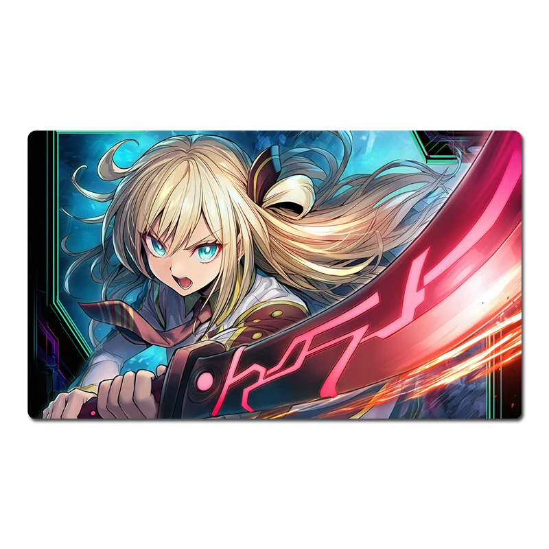 

YuGiOh Girl Playmat Sky Striker Ace - Raye Trading Card Game Коврик TCG CCG Коврик для мыши Настольный коврик Бесплатная сумка 60x35 см