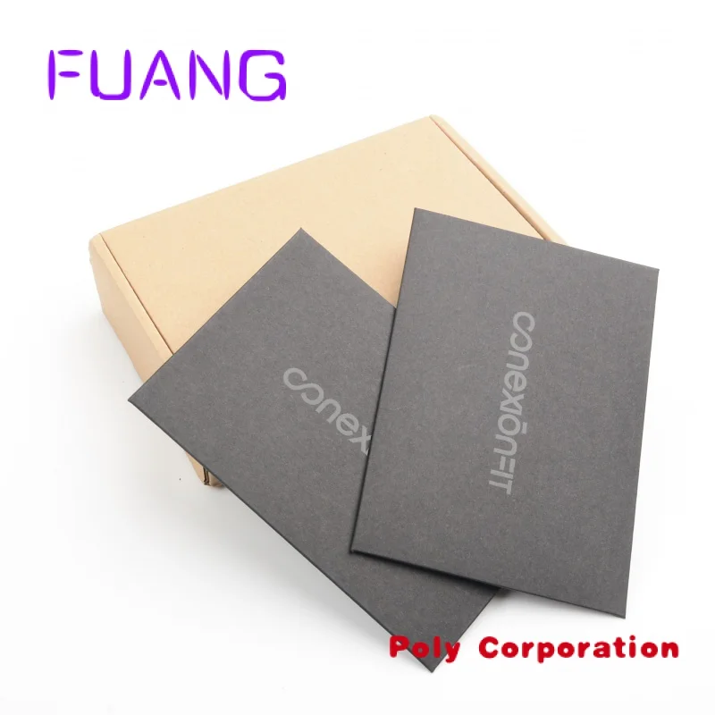 

Custom Custom logo Black Foil Cardboard Envelope Packaging,Customized Small Paper Envelopes