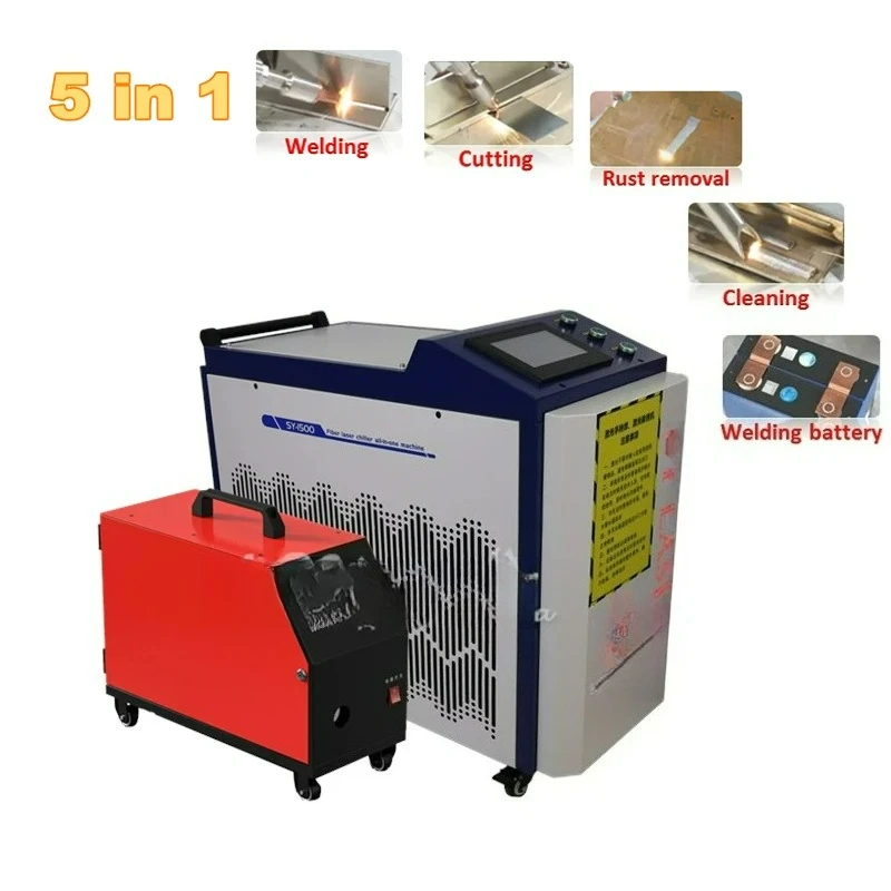 

Customizable 3000W Fiber Laser Welding Cleaning Cutting Soldering Machine 5 In 1 Removel Rust Machine CNC Welder